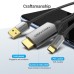 Кабель мультимедийный USB-C 3.1 to HDMI 1.5m v.2.0 4K 60Hz USB Power Supply black Vention (CGTBG)