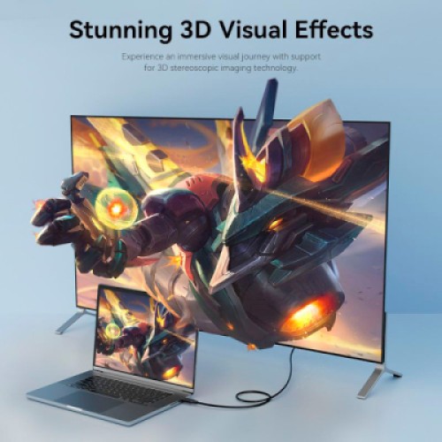 Кабель мультимедийный DisplayPort to DisplayPort 1.5m V1.2 4K 60Hz 3D Dolby 7.1 VENTION (HAKBG)