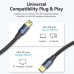 Кабель мультимедийный Mini DisplayPort to Mini DisplayPort 2.0m V1.4 8K 60Hz 32.4Gbps Blue Aluminum Alloy Vention (HCGLH)