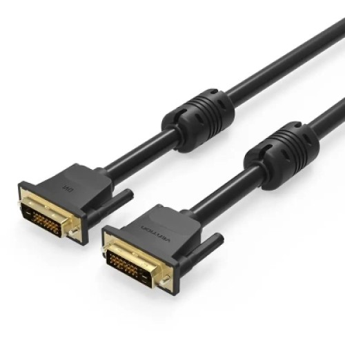 Кабель мультимедийный DVI to DVI 24+1pin 1.5m 2K 60Hz Dual Linik VENTION (EAABG)