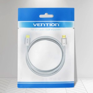 Кабель мультимедийный HDMI to HDMI 1.5m V2.1 8K 60Hz Silver Metal Type Vention (ALCIG)