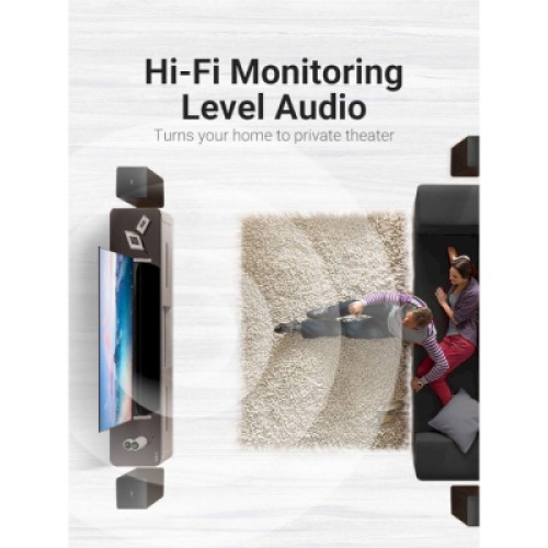 Кабель мультимедийный HDMI to HDMI 1.5m V2.1 8K 60Hz Silver Metal Type Vention (ALCIG)