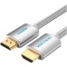 Кабель мультимедийный HDMI to HDMI 10.0m V2.0 4K 60Hz Silver Metal Type Vention (AABIL)