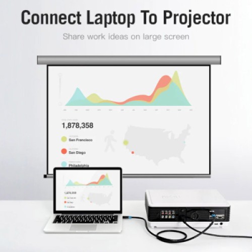Кабель мультимедийный HDMI to HDMI 2.0m V2.0 4K 30Hz PVC Vention (AACBH)