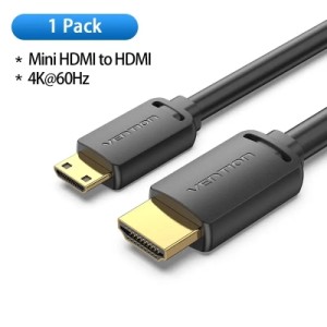 Кабель мультимедийный HDMI A to HDMI C (mini), 1.5m V2.0 4K 60Hz 18Gbps HDR Dolby Vention (AGHBG)