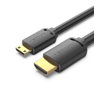 Кабель мультимедийный HDMI A to HDMI C (mini), 1.5m V2.0 4K 60Hz 18Gbps HDR Dolby Vention (AGHBG)