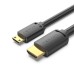 Кабель мультимедийный HDMI A to HDMI C (mini), 1.5m V2.0 4K 60Hz 18Gbps HDR Dolby Vention (AGHBG)