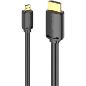 Кабель мультимедійний HDMI to Micro HDMI 1.5m V2.0 4K 60Hz 18Gbps HDR Dolby VENTION (AGIBG)