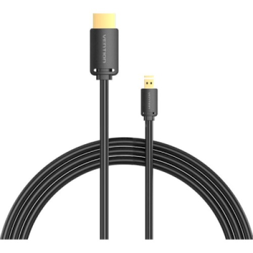 Кабель мультимедийный HDMI to Micro HDMI 1.5m V2.0 4K 60Hz 18Gbps HDR Dolby VENTION (AGIBG)