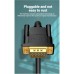 Кабель мультимедийный VGA 15M-15M 2.0m ferrite Vention (DAEBH)