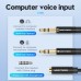 Кабель мультимедийный Jack 3.5mm 4pin F to 2X 3.5mm M Vention (BBTBY)