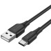 Дата кабель USB 2.0 AM to Type-C 0.5m 3.0A (18W) PVC VENTION (CTHBD)