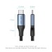 Дата кабель USB-C to USB-C 1.0m USB4.0 240W (50V/5A) 8K60Hz Thunderbolt 4 Gray Aluminum Alloy Vention (TAVHF)