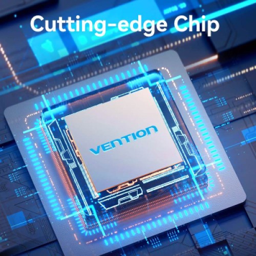 Концентратор Vention USB 3.1 Type-C to HDMI 4K60Hz/USB 3.0x2/RJ45/SD/TF/3.5mm/PD 100W Hub 9-in-1 (TQMHB)