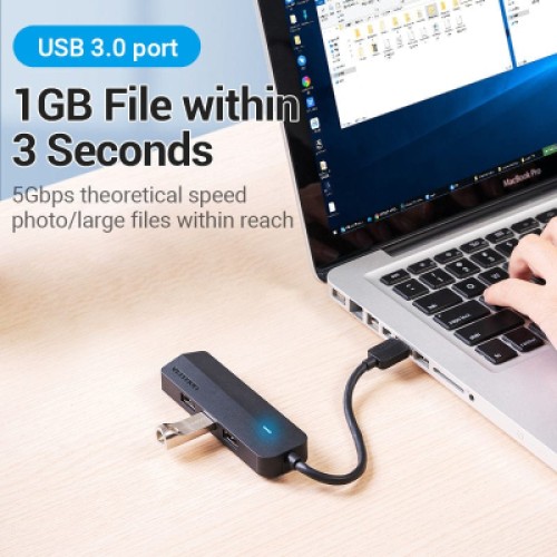Концентратор VENTION USB 3.0 to 3хUSB 3.0/2хTRS Audio/USB Micro 1.0m (CHIBF)