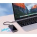 Концентратор Vention USB 3.1 Type-C to 4хUSB 3.0/PD 87W 5-in-1 Gray Mirrored Surface (TFDHB)