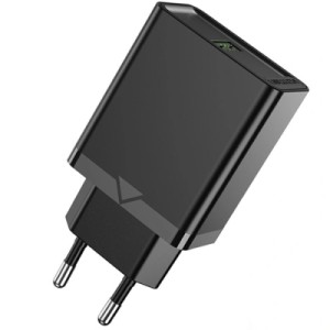 Зарядное устройство Vention 1xUSB 18W (USB-A) QC3.0 black (FABB0-EU)