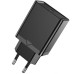Зарядное устройство Vention 1xUSB 18W (USB-A) QC3.0 black (FABB0-EU)