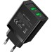 Зарядное устройство Vention 2xUSB 36W (2xUSB-A) QC3.0 black (FBAB0-EU)