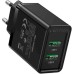 Зарядное устройство Vention 2xUSB 36W (2xUSB-A) QC3.0 black (FBAB0-EU)