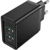 Зарядное устройство Vention 2xUSB 36W (2xUSB-A) QC3.0 black (FBAB0-EU)