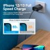 Зарядное устройство Vention 2xUSB 38W (USB-C+USB-A) PD+QC3.0 black (FBIB0-EU)