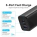 Зарядное устройство Vention 3xUSB 65W (2xUSB-C+USB-A) PD3.0+QC4.0 black (FEDB0-EU)