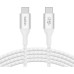 Дата кабель USB-C to USB-C 2.0m 240W white Belkin (CAB015BT2MWH)