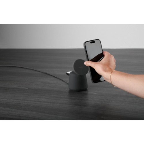 Зарядное устройство Belkin 2in1 MagSafe iPhone/Watch/AirPods Charcoal Mass (WIZ020VFH36)