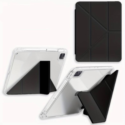 Чехол для планшета BeCover Ultra Slim Origami Transparent Apple iPad Pro 11" M4 2024 Black (711689)