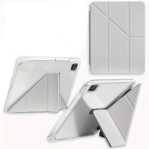 Чехол для планшета BeCover Ultra Slim Origami Transparent Apple iPad Pro 11" M4 2024 Gray (711690)