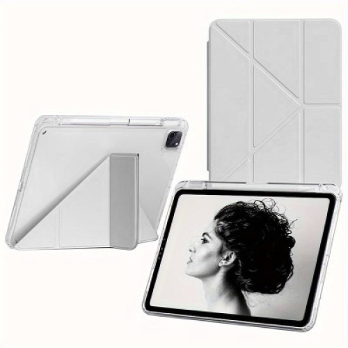 Чехол для планшета BeCover Ultra Slim Origami Transparent Apple iPad Pro 11" M4 2024 Gray (711690)