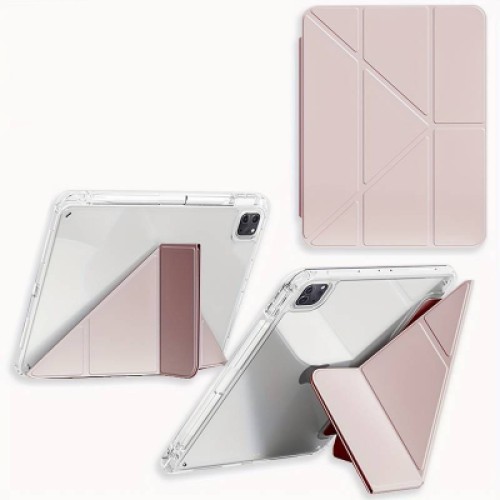 Чехол для планшета BeCover Ultra Slim Origami Transparent Apple iPad Pro 11" M4 2024 Pink (711691)