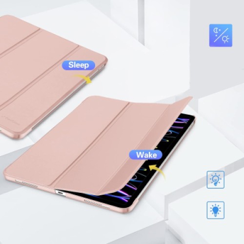 Чехол для планшета BeCover Tri Fold Hard Apple iPad Air 13" M2/M3 (2024/2025) Pink (711724)