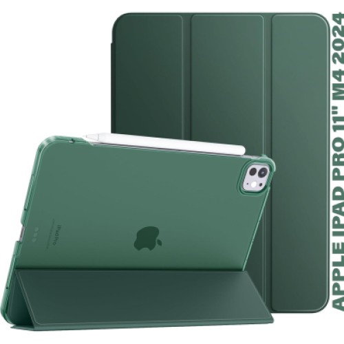 Чехол для планшета BeCover Tri Fold Hard Apple iPad Pro 11" M4 2024 Dark Green (711727)