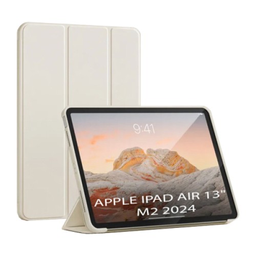 Чехол для планшета BeCover Tri Fold Soft TPU Silicone Apple iPad Air 13" M2/M3 (2024/2025) Beige (711740)