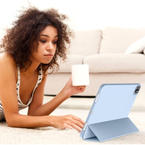 Чехол для планшета BeCover Tri Fold Soft TPU Silicone Apple iPad Air 13" M2/M3 (2024/2025) Light Blue (711741)