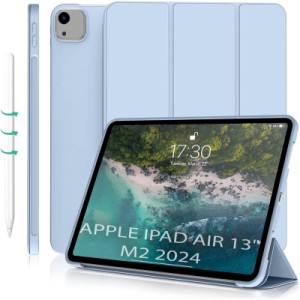 Чехол для планшета BeCover Tri Fold Soft TPU Silicone Apple iPad Air 13" M2/M3 (2024/2025) Light Blue (711741)