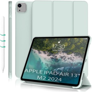 Чехол для планшета BeCover Tri Fold Soft TPU Silicone Apple iPad Air 13" M2/M3 (2024/2025) Light Green (711742)