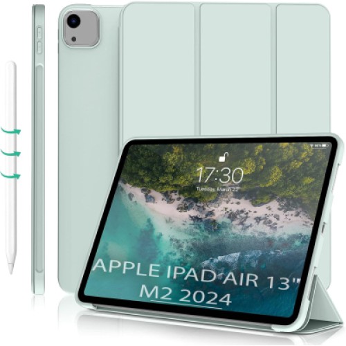 Чехол для планшета BeCover Tri Fold Soft TPU Silicone Apple iPad Air 13" M2/M3 (2024/2025) Light Green (711742)