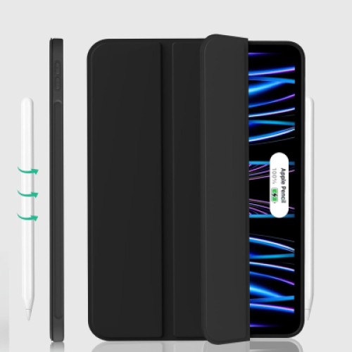 Чехол для планшета BeCover Tri Fold Soft TPU Silicone Apple iPad Pro 11" M4 2024 Black (711744)
