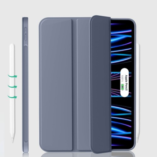 Чехол для планшета BeCover Tri Fold Soft TPU Silicone Apple iPad Pro 11" M4 2024 Purple (711749)