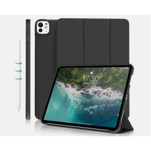 Чехол для планшета BeCover Tri Fold Soft TPU Silicone Apple iPad Pro 13" M4 2024 Black (711750)