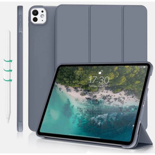 Чехол для планшета BeCover Tri Fold Soft TPU Silicone Apple iPad Pro 13" M4 2024 Purple (711754)