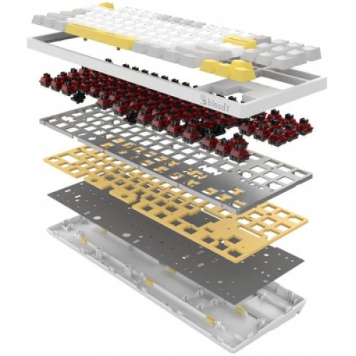 Клавиатура A4Tech Bloody S87 RGB BLMS TKL USB Energy White (4711421993708)