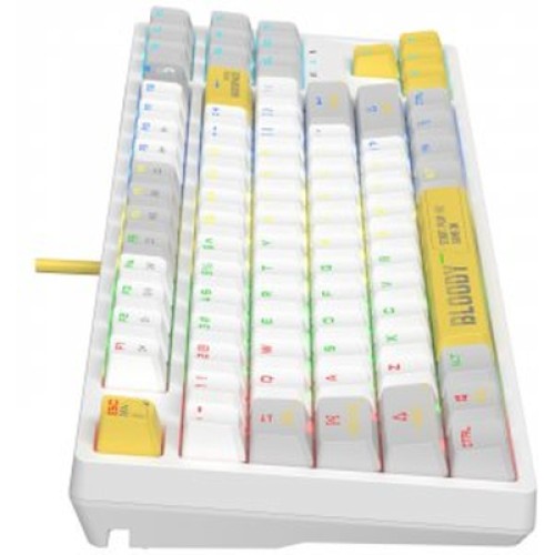 Клавиатура A4Tech Bloody S87 RGB BLMS TKL USB Energy White (4711421993708)