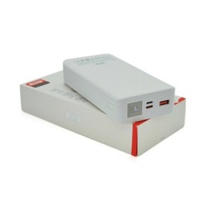 Батарея универсальная XO 20000mAh, PD/20W, QC/18W, Lightning, Type-C, USB, white (XO-PR144W)