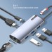 Порт-репликатор ColorWay Docking Station USB-C 6-в-1 Type C PD 100W/USB3.0х3/HDMI 4К/RJ45 (CW-HUB02)