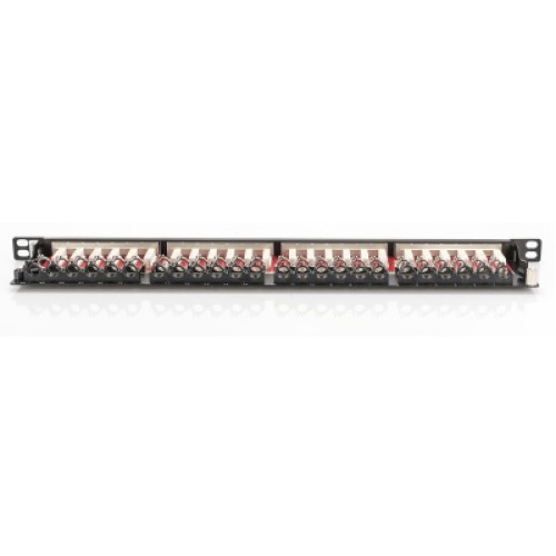 Патч-панель 19" 24xRJ-45 STP cat.6A, 0.5U Digitus (DN-91624S-SL-EA)
