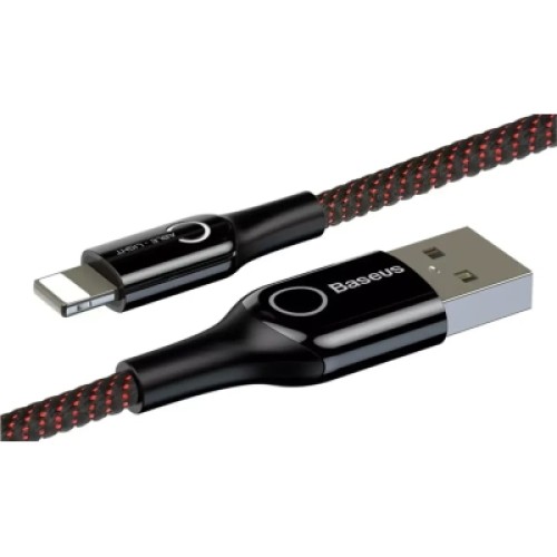 Дата кабель USB 2.0 AM to Lightning 1.0m 2A C-shaped Black Baseus (CALCD-01)
